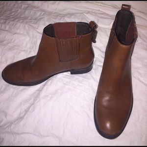 Tory Burch booties/brown /100% leather